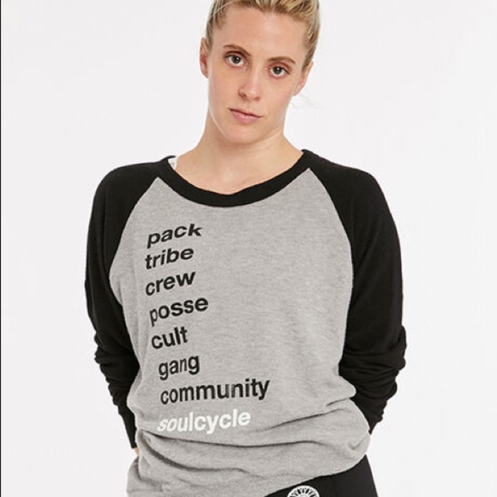 Soulcycle Hacci Baseball L/S Workout Sweatshirt